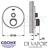 Grohe Grohtherm SmartControl Thermostat Shower Dimensions
